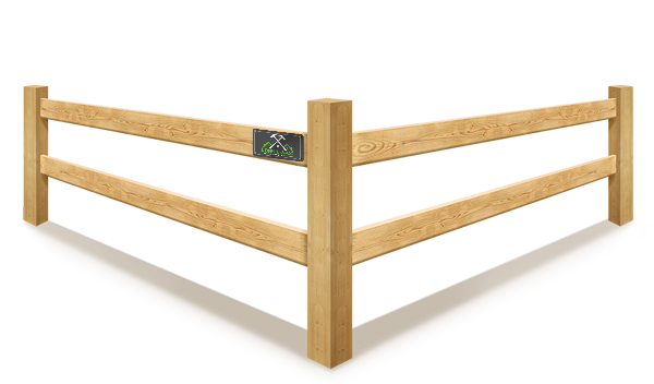 2-Rail Split Rail Style Wood Fencing in North Richland Hills, Texas