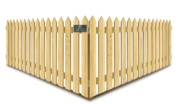 Picket Style Wood Fencing in North Richland Hills, Texas